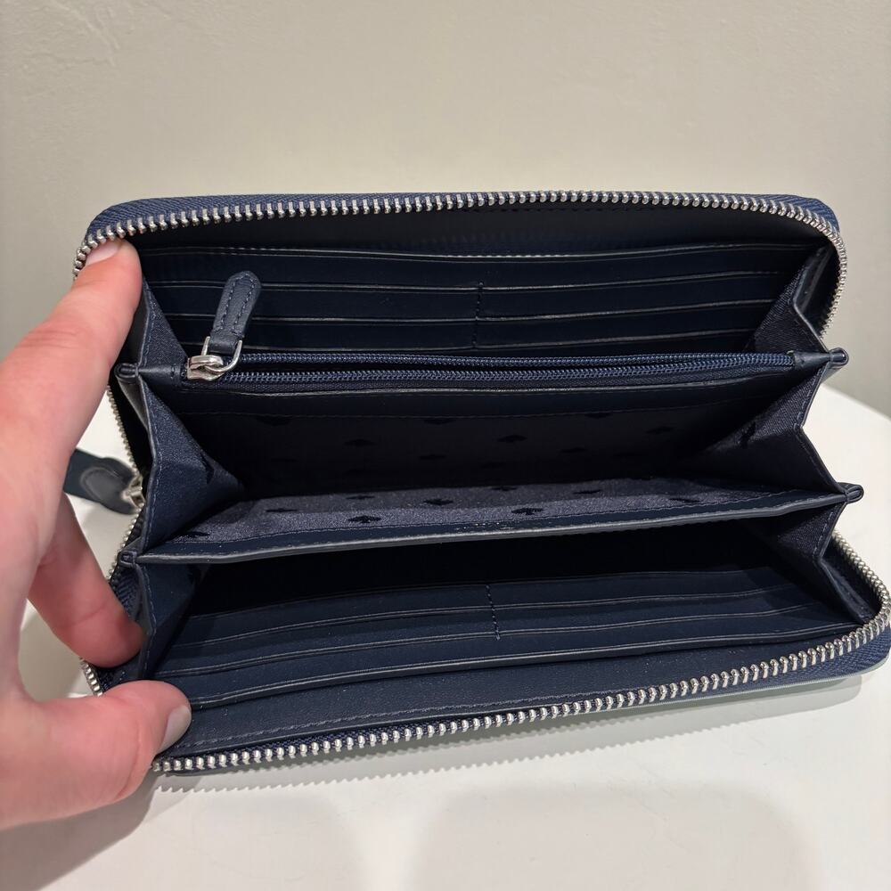 Kate Spade Chelsea Large Continental Wallet Blue Two Tone - Picture 7 of 8